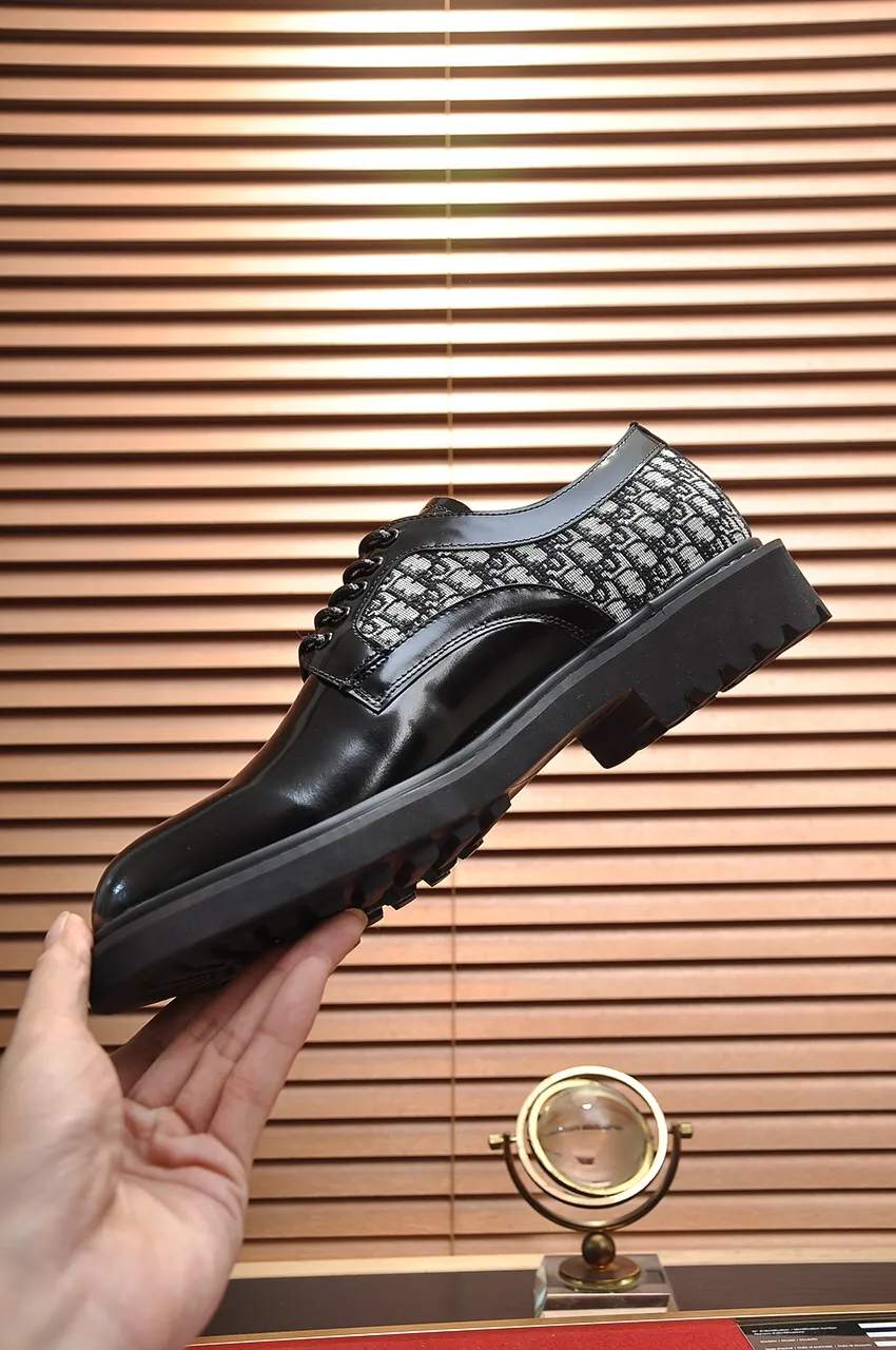 Men's shoes 💰680💶[Dior] (water-dyed cowhide lining) Dior original 1:1 high-quality factory, imported original materials, imported raw cowhide, water-dyed cowhide lining, original TPU outsole, code number: 39-44 (38.45 custom-made)